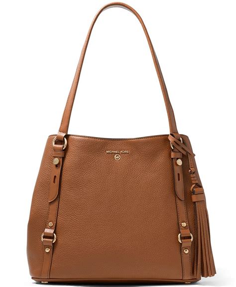 michael kors carrie lg tote|Michael Kors Carrie Large Leather Shoulder Tote .